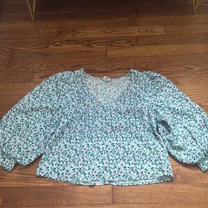 Floral 3/4 sleeve blouse